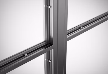 Loft doors with angle glass storage