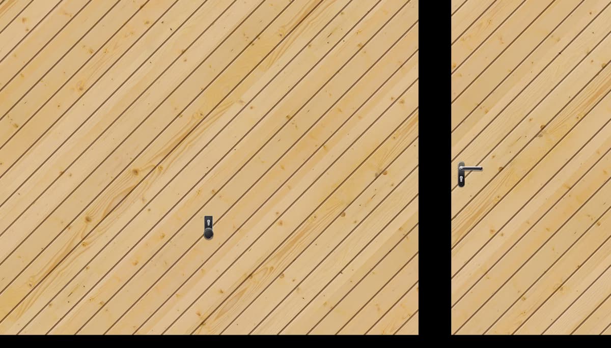 Motif 925 solid wood gate