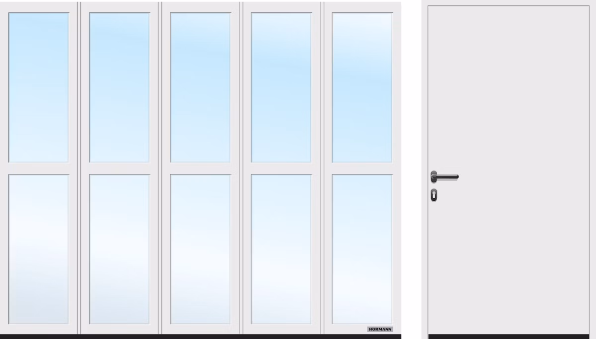 HART 42 glass side sectional door