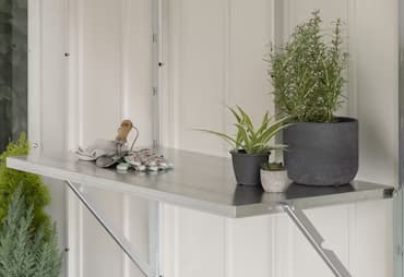 Folding table set incl. Shelf holder set